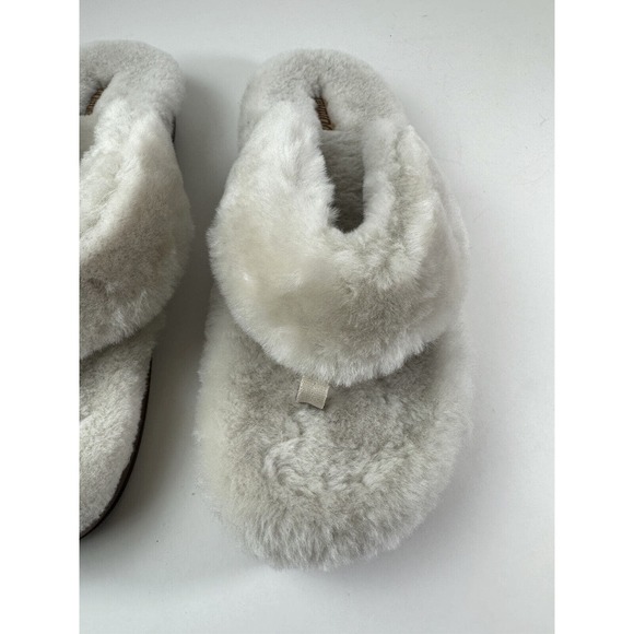 NWOT OluKai Kipe'a Heu Sandal Slippers Fuzzy Soft Wool Shearling Women's Size 10 - Picture 7 of 11
